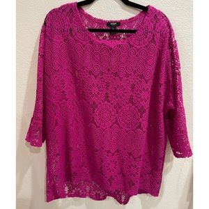Pink Lace Blouse